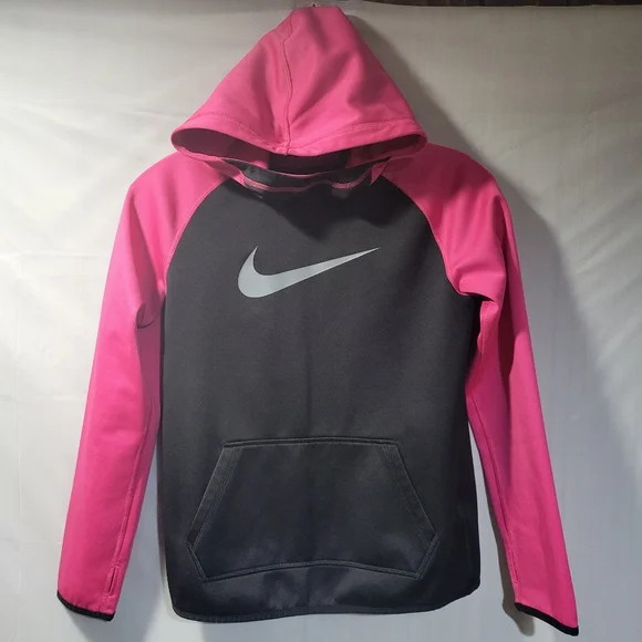 Nike Thermafit Pink/Black Pullover Hoodie M - Picture 1 of 7